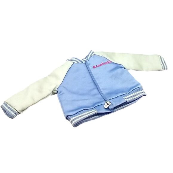 American Girl Doll 18” Innerstar University Varsity Bomber Jacket Purple - Picture 9 of 10